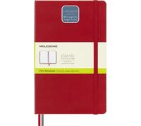 MOLESKINE NTBK EXPANDED LARGE PLAIN SCARLET RED HARD COVER Book NUEVO