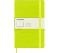 Moleskine libreta clásica tapa dura verde limón l lisa