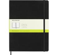 Moleskine – Cuaderno Clásico – Hojas lisas, tapa dura, cierre elástico, negro, 19 x 25 cm, 240 hojas