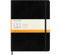 Moleskine Cuaderno Clásico con Hojas Rayadas, Tapa Blanda y Cierre Elástico, Color Negro, Tamaño Extra Grande 19 x 25 cm, 192 Hojas