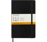 Moleskine Cuaderno Clásico – Hojas rayadas, tapa blanda, cierre elástico, Negro 13×21 cm, 192 hojas