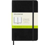 Moleskine cuaderno clásico con hojas lisas, tapa blanda y cierre elá