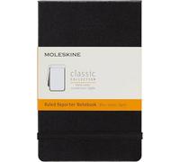 Moleskine - Cuaderno Clásico con Páginas Rayadas, Tapa Dura y Goma Elástica, Color Negro, Tamaño Pequeño 9 x 14 cm, 192 Páginas