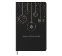Moleskine cuaderno edición limitada Navidad Large rayada tapa dura negro