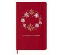 Moleskine cuaderno edición limitada Navidad Large rayada tapa dura rojo