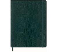 Moleskine Cuaderno Precious & Ethical, con Caja de Regalo, Tapa Blanda Vegana Efecto Pitón, Cierre Elástico, Verde, XL 19x25 cm