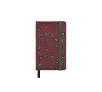 Moleskine Cuaderno Silk, Tapa Dura con Seda Italiana de Mantero, con Páginas Blancas y Cierre Elástico, con Caja de Regalo, Tamaño Extra Small 13,6X8,8 cm, Color Bordeaux