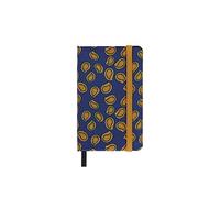 Moleskine Cuaderno Silk – Tapa dura, seda italiana Mantero, cierre elástico, XS 13,6×8,8 cm, azul