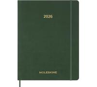 Moleskine Agenda Essential Planner 2025-2026, semanal vertical 15 meses, verde mirto XXL
