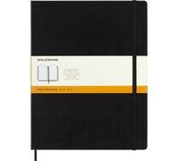 Moleskine, Libreta Clásica de Rayas con Tapa Dura y Cierre Elástico, Tamaño XXL 21.6 x 27.9 cm, Color Negro, 192 Páginas