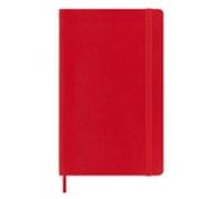 Moleskine Libreta Clasica Tapa Blanda Rojo Escarlata L Cuadriculada
