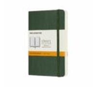 Moleskine Classic Notebook, Cuaderno Rayado, Tapa Blanda y Cierre Elástico, Tamaño Pocket 9 x 14 cm, Color Verde Mirto, 192 páginas