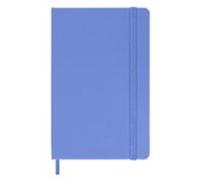 Moleskine Classic Notebook, Cuaderno con Páginas Blancas, Tapa Dura y Cierre Elástico, Tamaño Pocket 9 x 14 cm, Color Azul Hortensia, 192 páginas
