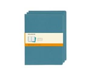 Moleskine libretas Cahier azul eléctrico XL rayas (set de 3)