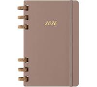 Moleskine Agenda Life Planner 2026, Semanal y mensual, 12 meses, tapa dura, color almendra 13x21 cm