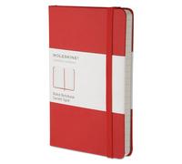 Moleskine - Cuaderno Clásico con Hojas Rayadas, Tapa Dura y Cierre Elástico, Color Rojo Escarlata, Tamaño Pequeño 9 x 14 cm, 192 Hojas