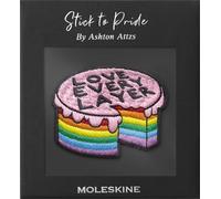 Moleskine Patch Adhesivo para Cuaderno o Agenda, Patch Personalizado Pride Cake, Love Every Layer, Ashton Attzs, 5x5cm