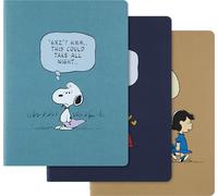 Moleskine Peanuts Cahier Journal, Set de 3 Cuadernos a Rayas, Con Portadas Flexibles y Marcador Temático, 16 Hojas Desprendibles, Formato XL 19 x 25 cm
