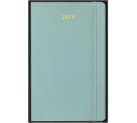 Moleskine Planificador Semanal 2026 Precioso y Ético, Agenda Semanal 12 Meses Con Espacio Para Notas, Cubierta Suave Vegana Efecto Pitón, Color Verde Salvia, Formato 13x21 cm