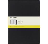 Moleskine Set de 3 cuadernos QP322 Cahier cuadriculados extragrandes negro