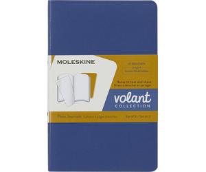 Moleskine QP713B41M17 Volant Pocket Plain Forget Journals - Blue Amber/Yellow