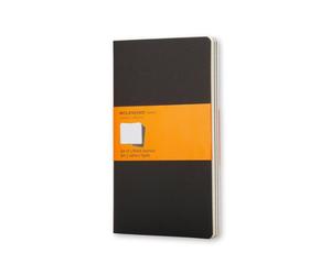 Moleskine ruled cahier l - black cover (3 set)