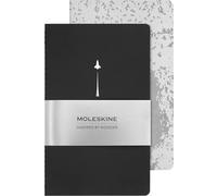 Moleskine Set de Cuadernos Temáticos NASA - 2 Cahier Journal con Páginas Blancas para Notas y 16 Hojas Desprendibles, Para Aficionados y Coleccionistas de NASA, Tamaño Large 13 x 21 cm