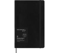Moleskine Cuaderno Smart Notebook – Tapa blanda, sistema de escritura, rayas, 13×21 cm, Negro
