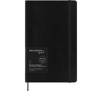 Moleskine Smart Notebook, Sistema de Escritura Inteligente, Cuaderno Digital de Tapa Blanda, Páginas en Blanco y Cierre Elástico, Tamaño Grande 13 x 21, Color Negro