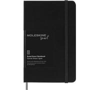 Moleskine Cuaderno Inteligente Tapa dura, páginas a rayas, cierre elástico, bolsillo 9 x 14, negro