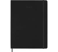 Moleskine Smart PRO Planner 2026, Agenda Digital Semanal 12 Meses, Cierre Elástico, Color Negro, Formato Extra Grande 19x25 cm