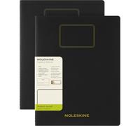 Moleskine Student Cahier Journal, Set de 2 Cuadernos para Apuntes con Páginas Blancas Desprendibles, Cubierta de Cartón y Adhesivos, Color Negro, Formato XXL 21,6 x 27,9 cm