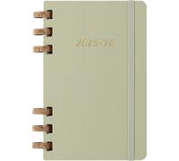 Moleskine Agenda Student Life 2025-26 - Semanal/mensual, espiral, tapa suave, Crush Kiwi, 15x21cm