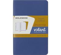 Moleskine Volant Journal, Set de 2 Cuadernos con Páginas Rayadas Desprendibles, Tapa Blanda, Colores Azul y Ámbar, Pocket 9 x 14 cm