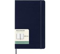 Moleskine Agenda Semanal 2025-2026 – 18 meses, tapa dura, cierre elástico, 13x21 cm, Azul Zafiro