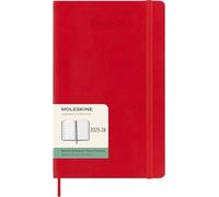 Moleskine Agenda semanal DSF218WN3Y26 18 meses L (13 x 21 cm) 2025-2026 Tapa blanda rojo