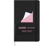 Moleskine x BLACKPINK Cuaderno Album Square Two, tapa dura, cierre elástico, marcador PINK, 13x21 cm