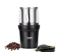 Molinillo eléctrico de especias - 100 g - Potencia: 300 W - Recipiente extraíble de acero inoxidable para moler granos de café, nueces, especias, cereales y hierbas