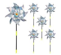 Molino Viento Reflectante, FainFun Molino de Viento Repelente Aves Ahuyentador de Pajaros, Espanta Palomas Exterior Ahuyenta a Los Animales para Proteger Jardines, Granjas y Patios