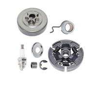 Moliuoly Juego de piñón de tambor de embrague con cojinete y anillo de seguridad para Stihl MS017 MS018 MS170 MS180 MS250 pieza de repuesto de motosierra 3/8 pulgadas
