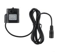 Moliuoly Pequeña bomba sumergible con energía solar, 12 V CC, 300 l/h, para estanque, acuario, bomba de agua silenciosa, con cable de 1,5 m, para agua dulce, plástico negro (CC 22 V ~ 24 V)