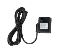 Moliuoly Pequeña bomba sumergible con energía solar, 12 V CC, 300 l/h, para estanque, acuario, bomba de agua silenciosa, bajo 35 dB, con cable de 1,5 m para circulación de agua dulce, plástico, negro