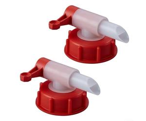 Moliuoly Pr?ziser Grifo de salida DIN51/DIN61 con 18,9 mm para llenado y dosificación sin goteo, compatible con bidones de 5 l de 30 l, de plástico estable para jardín y hogar (2 unidades DN51)