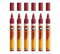 Molotow mo227204 one4all 227HS markier lápiz, 6 unidades, burgundrot