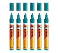 Molotow mo227221 one4all 227HS markier lápiz, 6 unidades, Lagunenblau