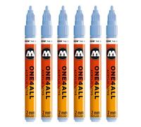 Molotow One4All 127HS #225 Rotulador, 6 unidades, 2 mm, color cerámica claro pastel 2 mm