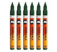 Molotow One4All 127HS #225 Rotulador, 6 unidades, 2 mm, color future grün 2 mm