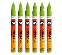 Molotow One4All 127HS #225 Rotulador, 6 unidades, 2 mm, color saltamontes 2 mm