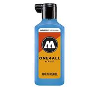 Molotow ONE4ALL - Tinta de recambio para rotulador permanente, color azul shock medio 180 ml