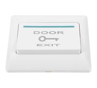 MOLUCKFU Panel de botones de salida, sistema de control de acceso a puertas, pulsador de apertura de puerta con reajuste automático para restaurantes y oficinas